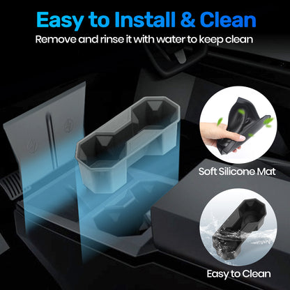 Cybertruck Center Console Cup Holder and Silicone Pad (2PCS )