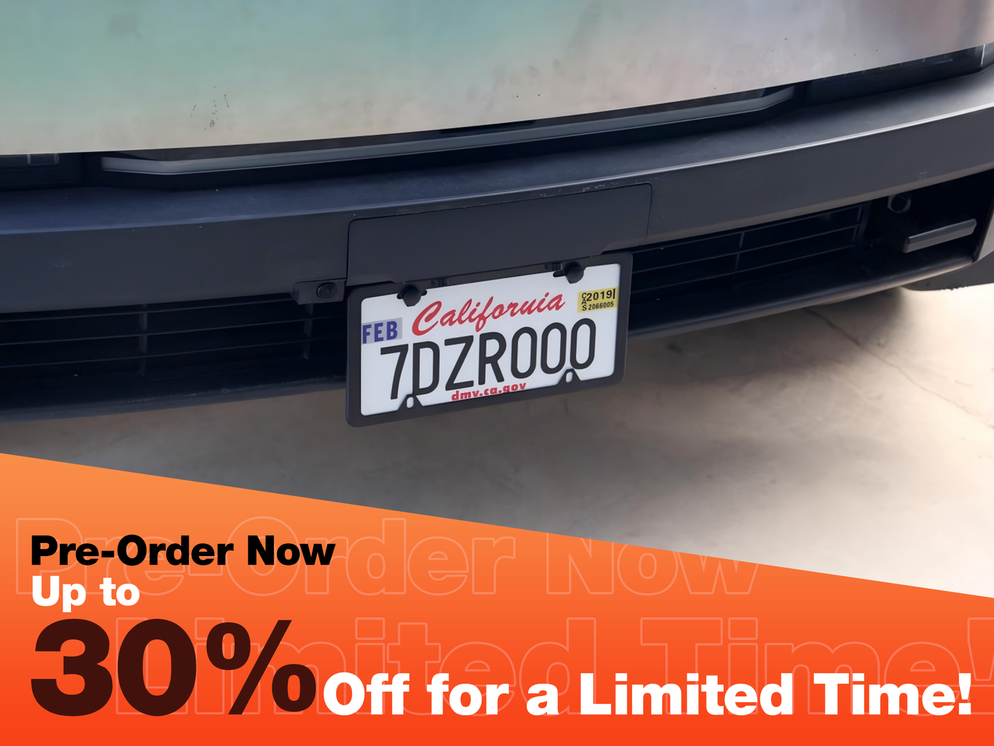 [Presale Discount] Cybertruck License Plate Bracket