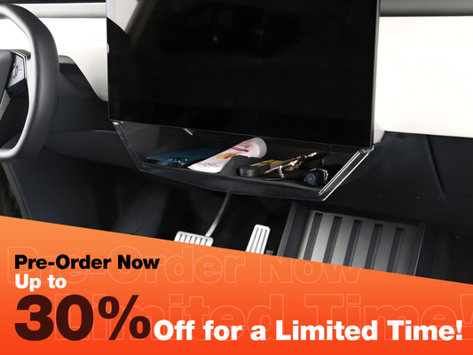[Presale Discount] Cybertruck Under Screen Storage Box - Transparent